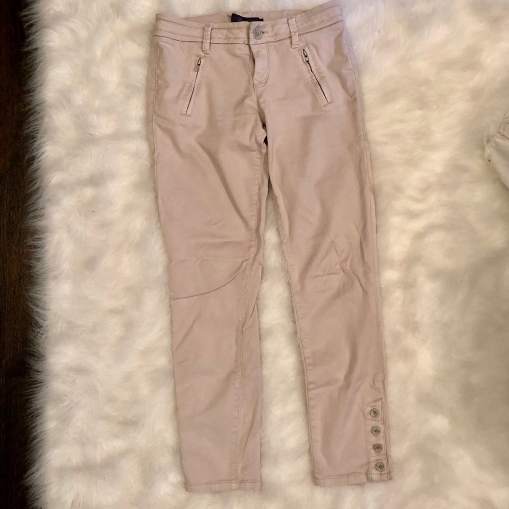 Anthro Level 99 button ankle riding style pant